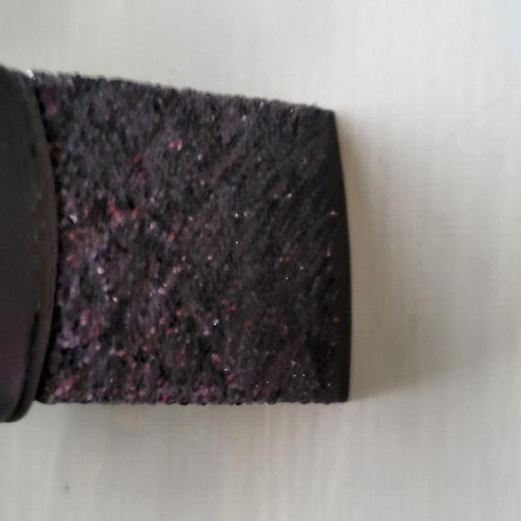 Abound Black Glitter Slides NWT - Picture 4 of 5